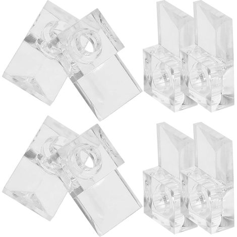 Unomor Kit de 20 fixations pour miroirs sans cadre avec vis (1/5)