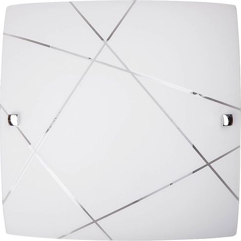 Soffitto Phaedra luce metallo vetro bianco B: H 30 centimetri: 30cm (1/3)