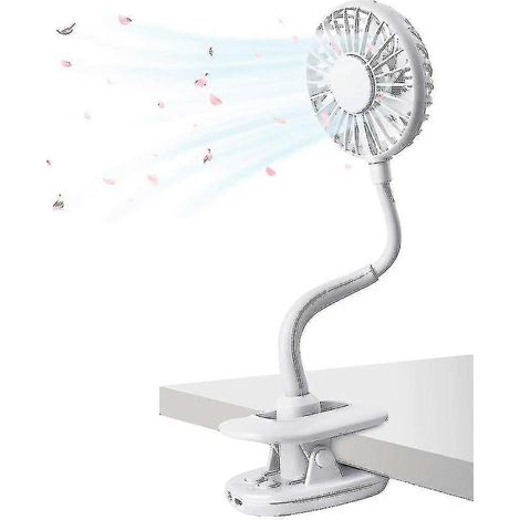 Ventilateur à pince USB, mini ventilateur flexible, ventilateur de bureau électrique personnel (1/5)