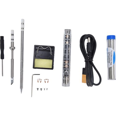 Kit de fer à souder électrique Portable, Mini affichage numérique Intelligent SI012 avec pointe T12B2 + TSK (1/5)