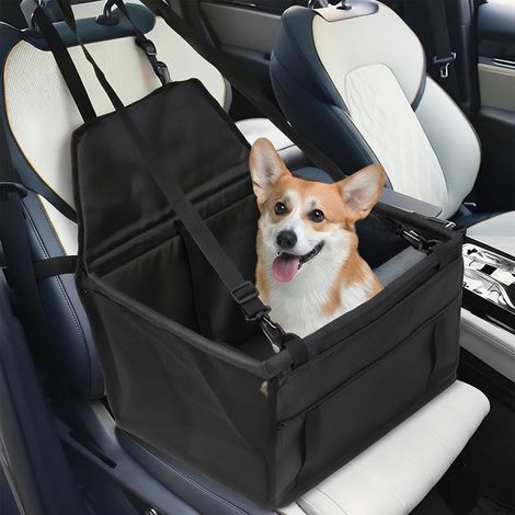 Panier pour chien - Cage de transport pliable Oxford - Coffre de transport pliable pour voiture - Respirant - Lavable - Petit animal - Stable - Noir - 40 x 33 x 45 cm (1/5)