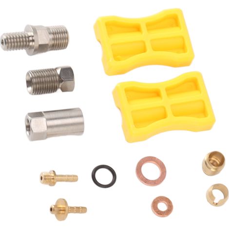 Direkteinbausatz für hydraulische Bremsleitungen aus Aluminiumlegierung, Fahrradbremsleitungsanschluss (1/4)