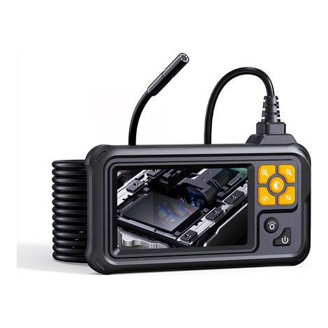 Ej.Life Caméra Endoscopique Double Objectif, 1920P HD Ecran IPS 4.3 Pouces Camera Inspection Canalisation avec 8 LED Réglables, Camera Câble(16,5 FT/5M) (1/5)
