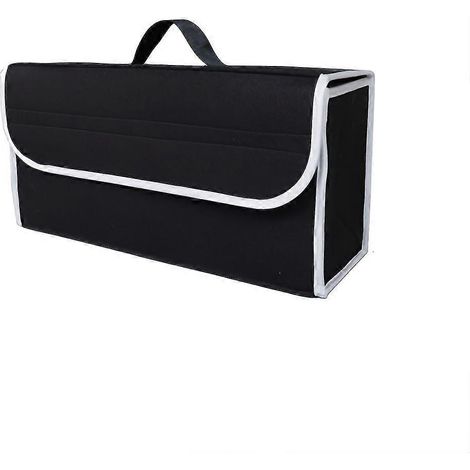 Boîte de rangement pliable en feutre personnalisable pour coffre de voiture, avec poignée et bordure brodée, sac de rangement monobloc pour véhicule (1/5)