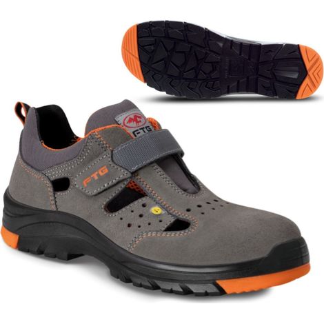 Sandali Antinfortunistici Estivi FTG Neptune S1P Grigio 46
