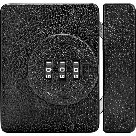 Serrure à vis à combinaison à 3 chiffres - Cadenas avec code numérique - Serrure de sécurité verrouillable pour porte coulissante, armoire, porte, meuble (1/5)