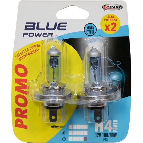 Coppia di lampadine auto alogene H4 12V 100/80W P43t (1/3)