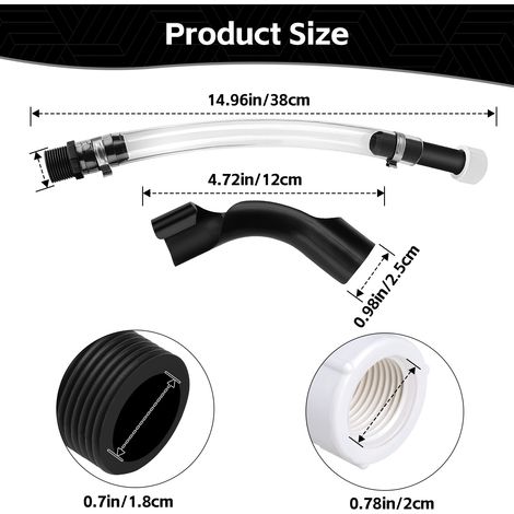 Racing fuel filler hose and hose bend kit, fuel hose, racing fuel tank, practical container (1/4)