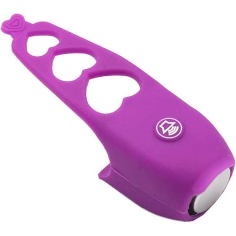 Accessoires de vélo solides Cloche de vélo VTT Klaxon électrique Vélo Klaxon électronique Cloche Équipement de cyclisme Accessoires Durable 1pc Violet