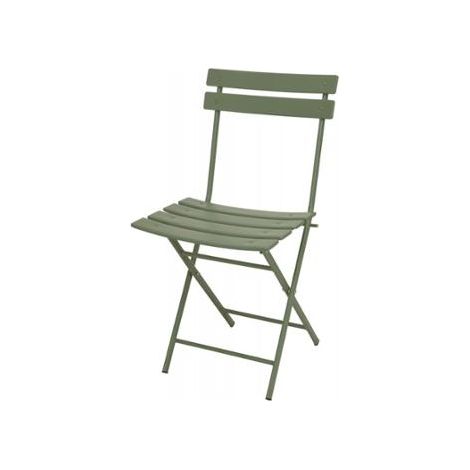 SEDIA BISTROT 48X42H80CM VERDE SCURO IN METALLO