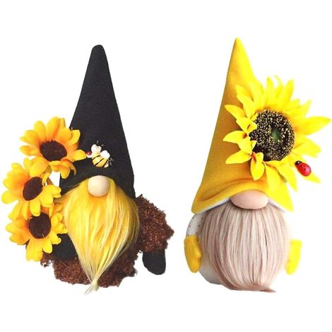 Gnomo De Felpa - Decoracion Para Mesa Y Estanteria - Set De 2 Unidades (1/5)