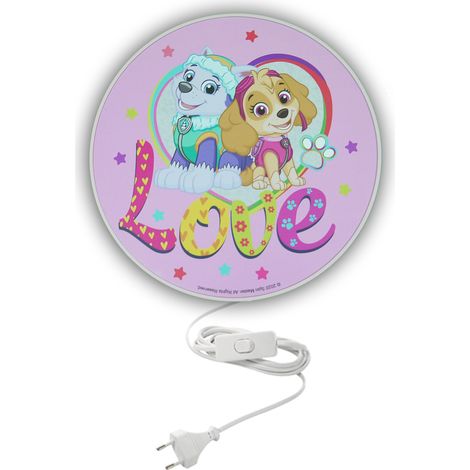 Kinderzimmer Wandlampe Ø 25cm in Rosa PAW PATROL die super Hunde (1/5)