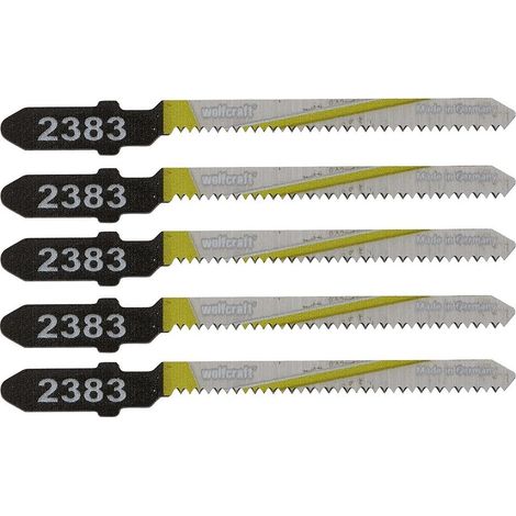 Wolfcraft Lames de scie sauteuse à queue en T / HCS (1/4)