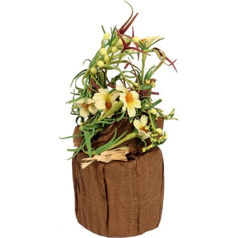 Frühlingsdekoration, gelbes Blumenarrangement (1/2)