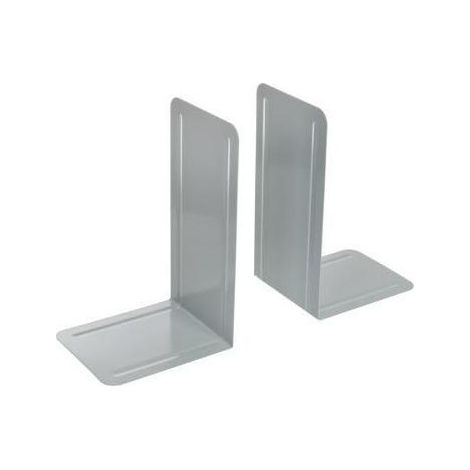 WESTCOTT Buchstütze Westcott 12,7 x 24 x 14,5 cm (B x H x T) Metall pulverbeschichtet grau 2St./Pack.