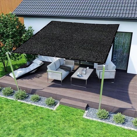 Schattiernetz, 95 % UV-Schutz, Schattierungsgewebe, winddichtes Schattiergewebe für Gewächshäuser, Gärten, Pergolen, Terrassen, Rasenflächen und Tierhäuser, 36 m (1/3)