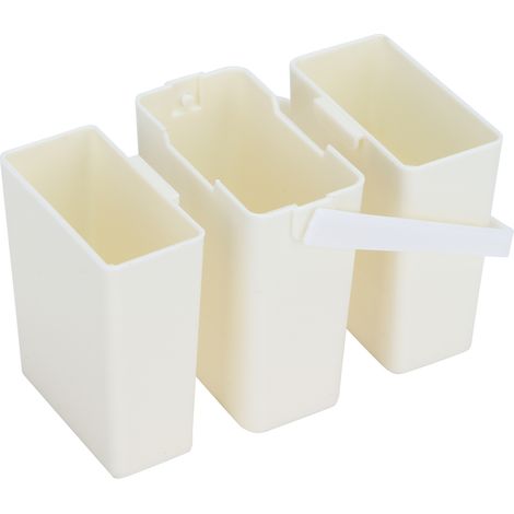 Seau à eau trois-en-un, porte-pinceaux multifonctionnel, petit récipient portable pour aquarelle et gouache, pour le dessin, poignée en plastique. (1/5)