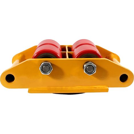 Roues industrielles, rotation à 360°, haute capacité de charge, JAUNE (1/2)