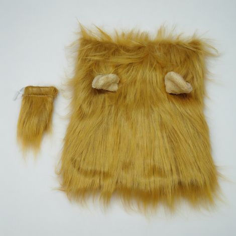 Déguisement lion pour animaux marron L x 3 modèle 51