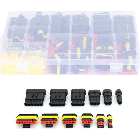 Connecteur électrique auto étanche 708 pièces fiche cuivre 1 2 3 4 5 6 trous pour éclairage électronique (1/5)