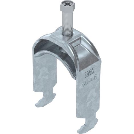 OBO Bettermann Collare a staffa 2056 40-46mm acciaio zincato a fuoco, 1186042