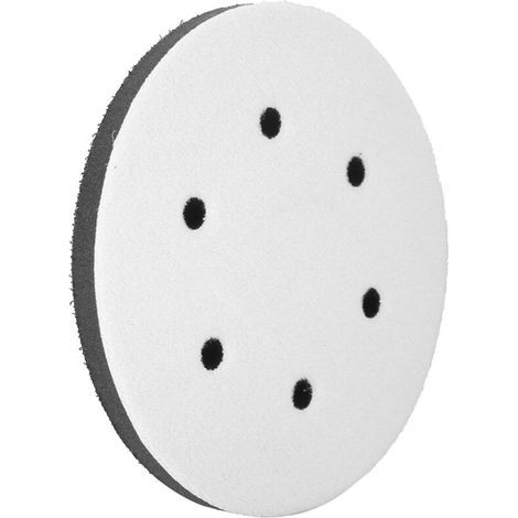 Tampon d’interface souple pour disques abrasifs – Ø150 mm, 6 trous, en mousse haute résilience (1/5)