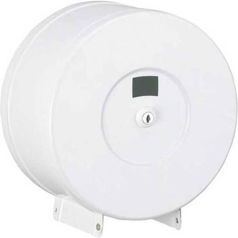 Distributeur papier toilette - Décor : Blanc - Hauteur : 300 mm - Largeur : 290 mm - Matériau : Acier - Poids : 1,4 kg - Profondeur : 118 mm - ROSSIGNOL