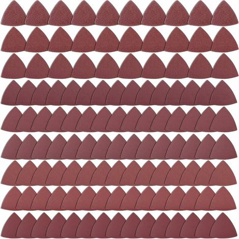 42 x Patins de ponçage Delta de 80 x 80 mm pour Bosch Fein (Pas StarLock) Makita Milwaukee Einhell Hitachi Parkside Ryobi Worx Workzone Multitool Outil multifonction Accessoires,T-Audace (1/5)