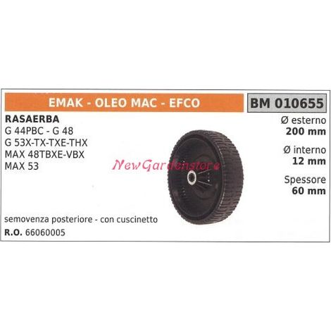 Ruota rasaerba tagliaerba tosaerba EMAK G 44PBC G 48 010655