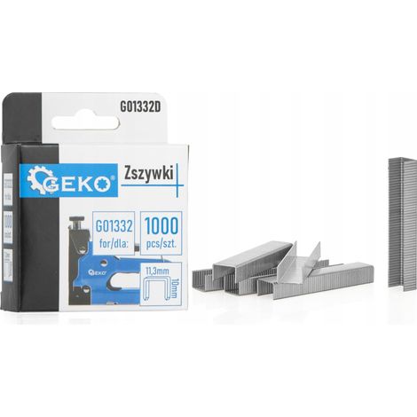 Geko Grapas modelo G01332 color metálico paquete de 1000 (1/3)