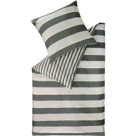 ESPRIT Renforcé Bettwäsche FUN - 2er Set 155x220 cm, Grau