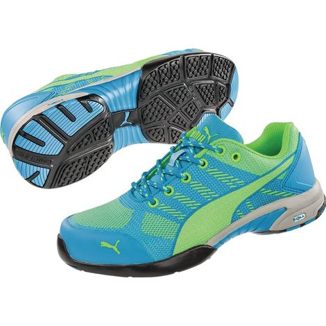 Puma Safety Puma Sicherheitsschuh CELERITY KNIT LOW WNS S1P HRO SRC 642900 Gr.41 blau/grün