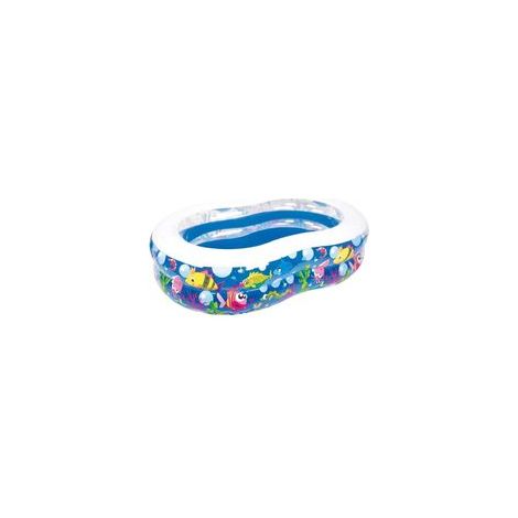 Piscine gonflable pour enfants, jardin, motif vie marine estivale, 175 x 109 x 46 cm, référence 016089