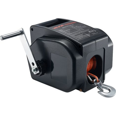 Treuil électrique pour bateau, 12 V CC 300 W, réversible, pour remorques de bateaux jusqu'à 900 kg. Fonctionnement en mode motorisé (enroulement et déroulement) et roue libre. Télécommande filaire et (1/5)