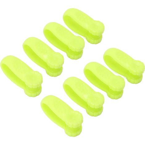 Lot de 8 électrodes d'acupression en plastique pour la zone entre le pouce et l'index, afin de soulager les migraines et les maux de tête (vert) (1/5)