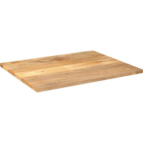 Dessus de table Dessus de bureau Plateau de table 90x80x3,8 cm rectangulaire bois massif manguier (1/5)
