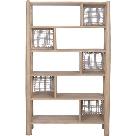 Estanteria Acacia Cuerda 105X40X175 (1/5)