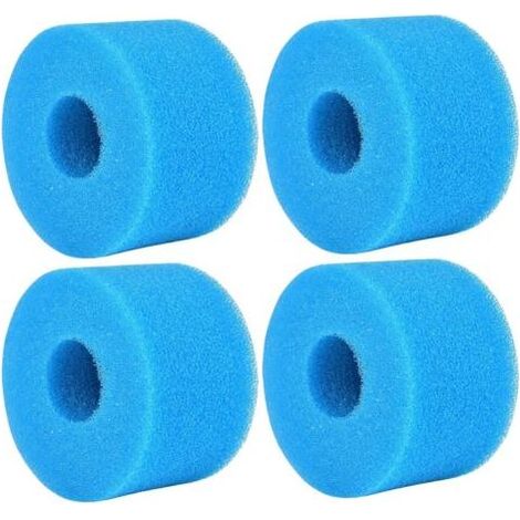 4 Pièces Éponge Filtrante Type S1, Cartouche de Filtre en Mousse, Mousse pour Filtre Piscine, Réutilisables et Lavables, Filtre en Mousse pour Spa, Piscine, Jacuzzi (1/5)