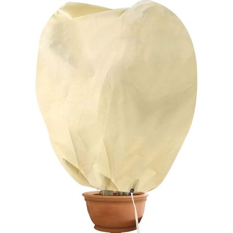 Housse d'hiver pour plantes, housse d'hiver non tissée de protection contre le gel pour plantes en pot et rosiers (80x100cm) (1/5)
