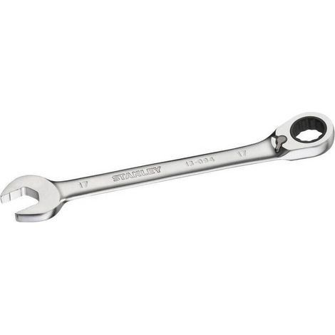 Stanley klucz plasko-oczkowy z grzechotka 17mm (1/4)