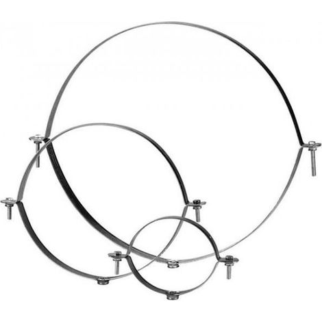 collier de fixation isolé diamètre 315 mm avec filetage
