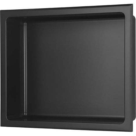 Signature Shower Niche 305mm H x 360mm W - Matt Black (1/2)