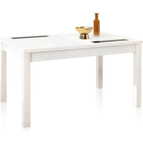 Mesa de comedor extensible Nuka Blanco 140–180cm (ancho) x 75cm (alto) (1/5)