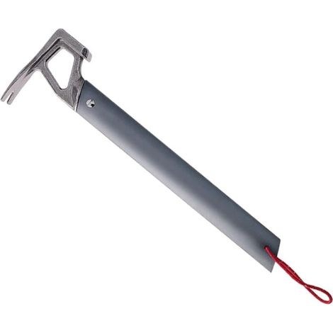 Tent Hammer Aluminum Camping Mallet Puller Lightweight Multifunctional Tool for Hiking Awning Tent Peg Gray (1/4)