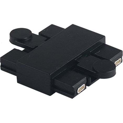 Conector recto para riel magnético Videx VL TRMS FC01B, negro.