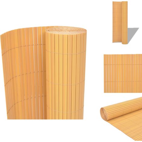 Zaunfelder - Living Gartenzaun Doppelseitig PVC 90×300 cm Gelb (1/5)