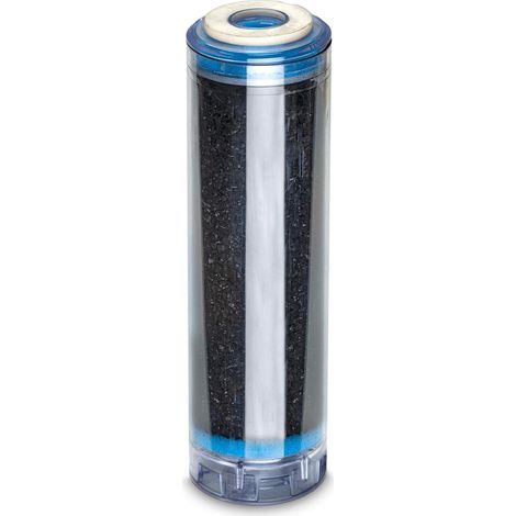 WK Cartouche filtrante à charbon actif 10" fabriquée en Italie filtration du goût élimination du chlore qualité professionnelle, 1 Unité (Lot de 1) (1/5)