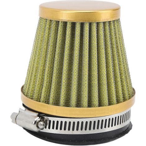 Filtre à air de 60 mm à fixation par collier, protection moteur, filtre d'admission d'air pour moto tout-terrain, quad, or (1/5)