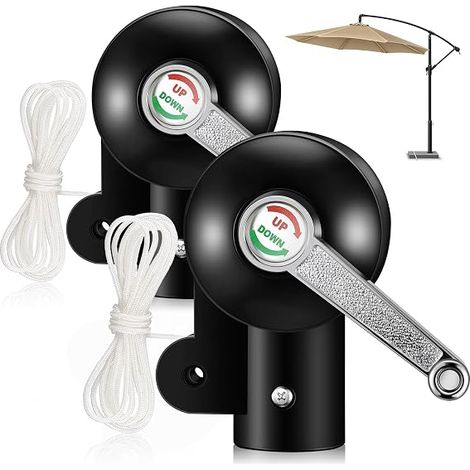Patio Umbrella Accessories Parts Outdoor Umbrella Replacement Parts Heavy Duty Stand Umbrella Crank Replacement for Patio Picnic Umbrella Yard Balcony Crank Handle (1/5)