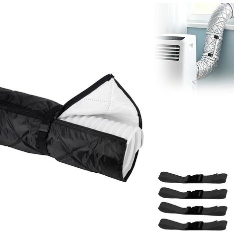 Aislamiento para conductos de aire acondicionado, 150x50cm Aislamiento para tuberías de aire acondicionado  Aislamiento para tuberías de aire acondicionado con 4 elementos ajustables (1/5)